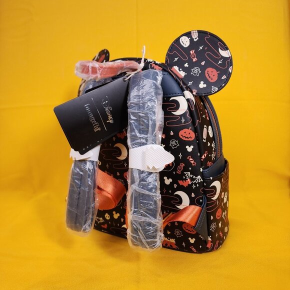 Loungefly Disney Mickey & Minnie Halloween Ears Glow-in-the-Dark Mini Backpack main image 8